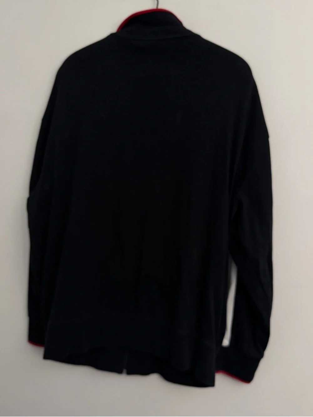 Polo Ralph Lauren Big & Tall Black White Striped Interlock Track Jacket Hoodie
